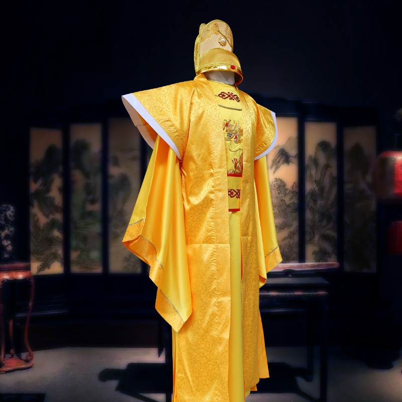 唐朝男古装唐太宗李世民皇帝龙袍影视道具写真服装古代帝王演出服